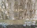 
Ada Lousia WYVILL,
died 1 Jan 1931 aged 65 years;
Andrew James 
died 21 June 1958 aged 80 years;
Yarraman cemetery, Toowoomba Regional Council
