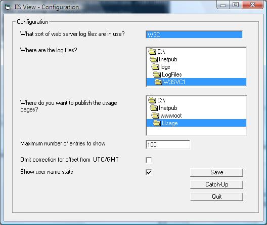 Vista:: C:\Inetpub\logs\LogFiles\W3SVC1